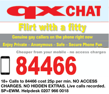 Gay Chat Line 84466 25p per minute